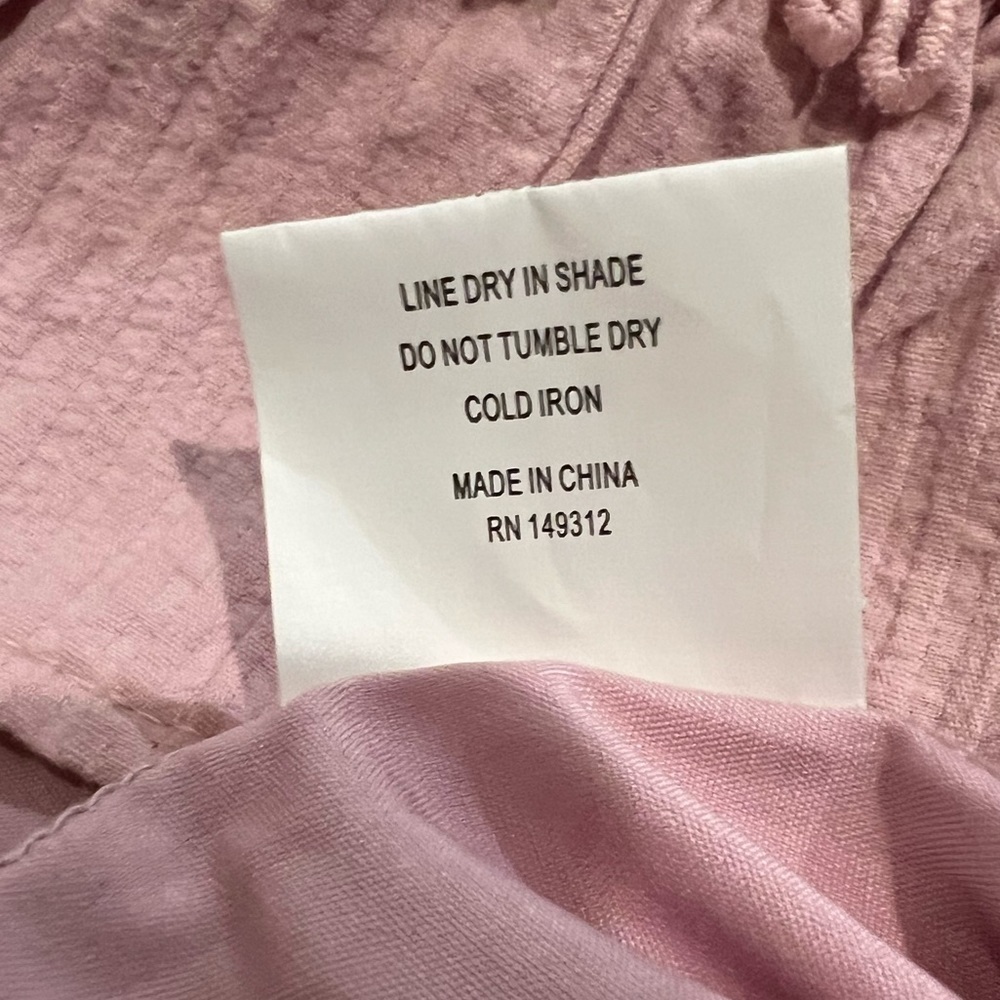 NWT  SELFIE LESLIE blush pink walk this way pintuck ruffle cross back mini dress - Picture 8 of 8
